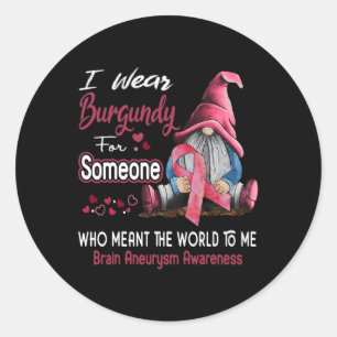 Sticker Rond Porter La Bourgogne Pour La Sensibilisation À L'An