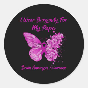 Sticker Rond Porter La Bourgogne Pour Mon Papa Cerveau Aneurie