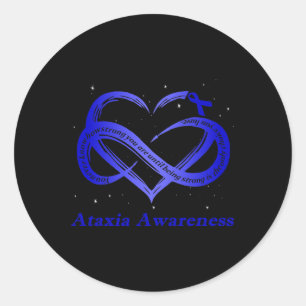 Sticker Rond Portez Bleu pour le guerrier de sensibilisation At