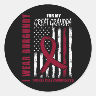 Sticker Rond Portez la Bourgogne Grand Grand Papi Sensibilisati