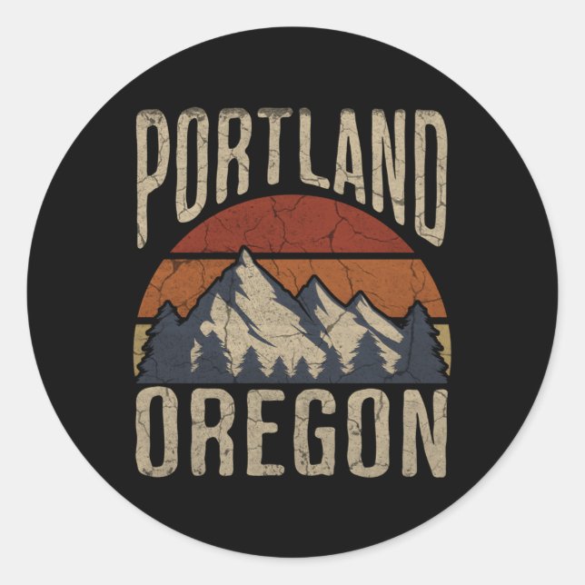 Sticker Rond Portland (Devant)