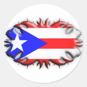 Sticker Rond Porto Rican