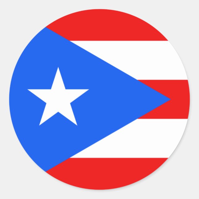 Sticker Rond Porto Rico (Devant)