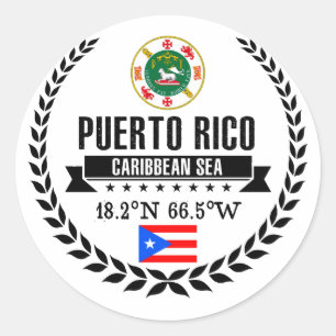Sticker Rond Porto Rico