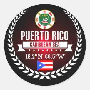 Sticker Rond Porto Rico