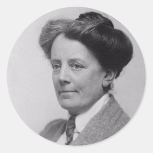 Sticker Rond Portrait de Ethel Smyth (1922) Stick rond classiqu
