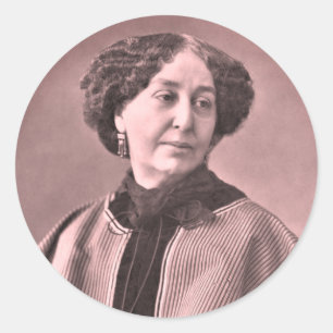 Sticker Rond Portrait de George Sand par Nadar