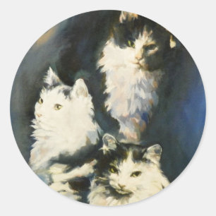 Sticker Rond Portrait de l'autocollant Buffy