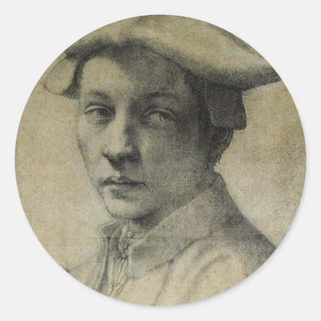 Sticker Rond Portrait de Michelangelo Andrea Quaratesi   (Devant)