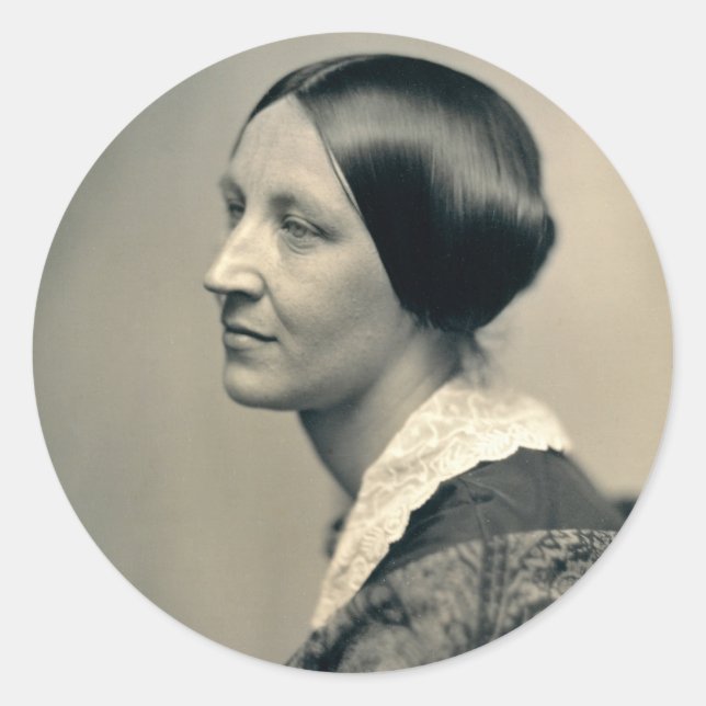 Sticker Rond Portrait de Susan Brownell Anthony 1850 (Devant)