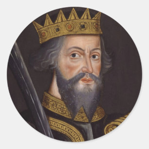 Sticker Rond Portrait du Roi William I The Conqueror