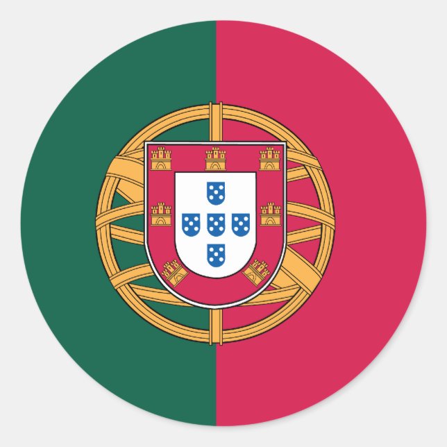 Sticker Rond Portugal (Devant)