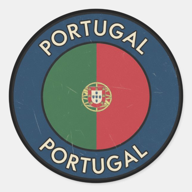 Sticker Rond Portugal (Devant)
