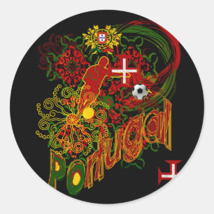 Sticker Rond Portugal Adesivos - Preço por 20 Adesivos