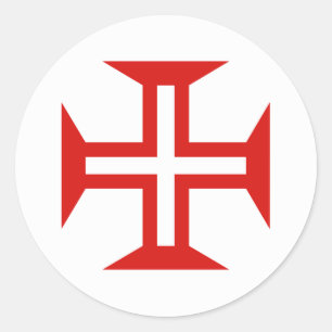 Sticker Rond Portugal rond drapeau du pays symbole armée