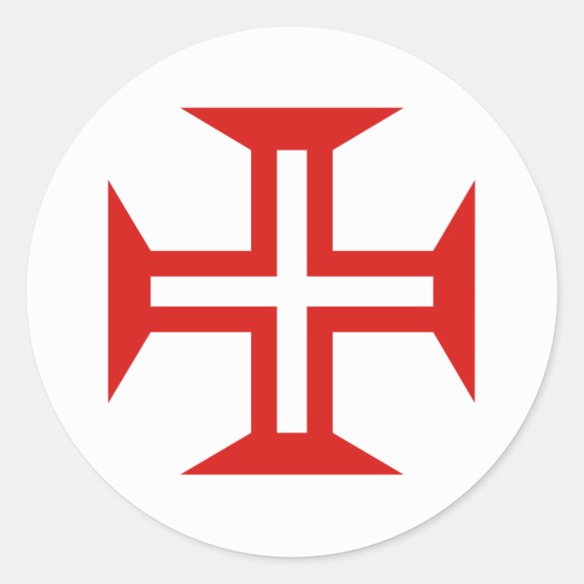 Sticker Rond Portugal rond drapeau du pays symbole armée (Devant)