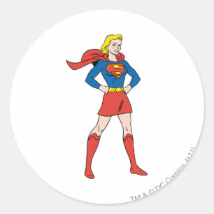 Sticker Rond Pose superfille 7