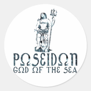 Sticker Rond Poseidon