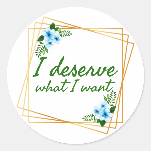 Sticker Rond positif bonnes vibes citations pour la vie (Devant)