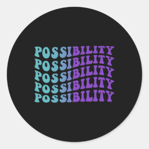 Sticker Rond Possibilité de prévention du suicide Dépression