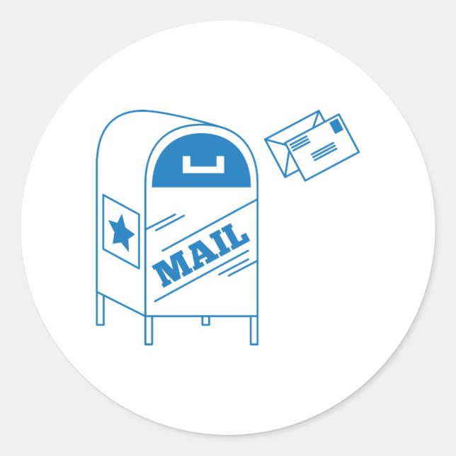 Sticker Rond Poste (Devant)