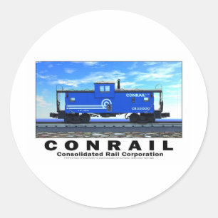 STICKER ROND POSTE DE CABOOSE DE CONRAIL ZAZ462