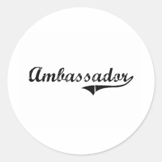 Sticker Rond Poste professionnel ambassadeur