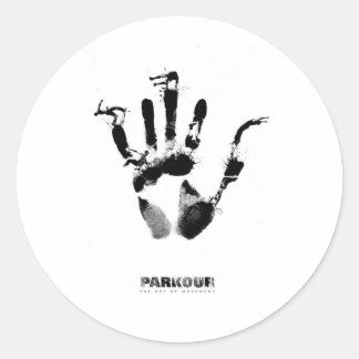 Sticker Rond Poster Parkour