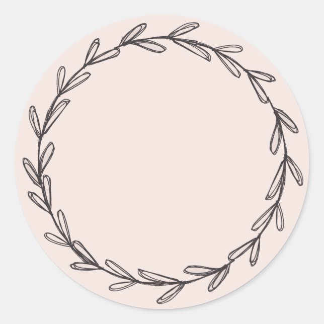 Sticker Rond Pot de confiture maison rustique peut rougir Rose  (Devant)