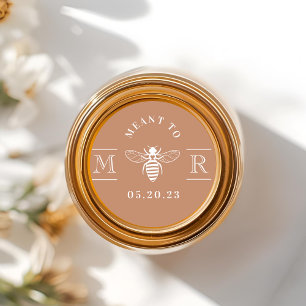 Sticker Rond Pot en terre cuite Meant to Bee Cadeau de mariage
