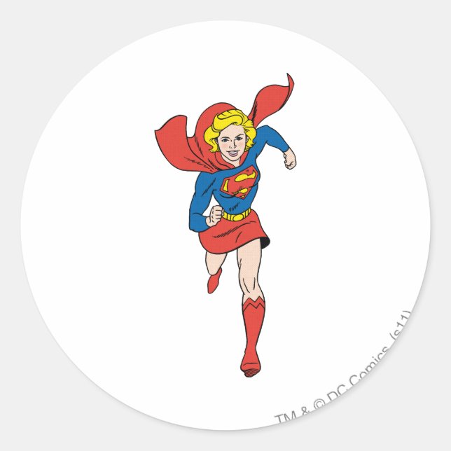 Sticker Rond Poteau superfille 8 (Devant)