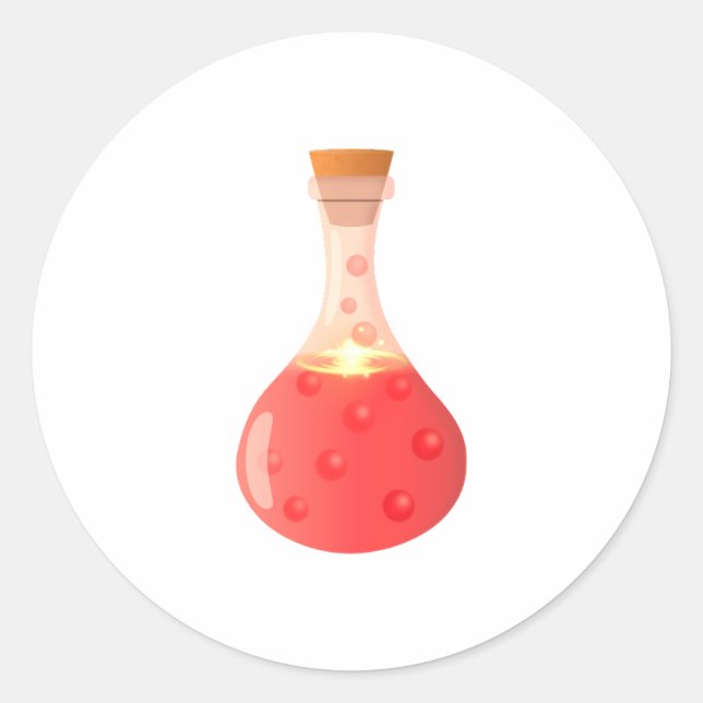 Sticker Rond Potion rouge (Devant)