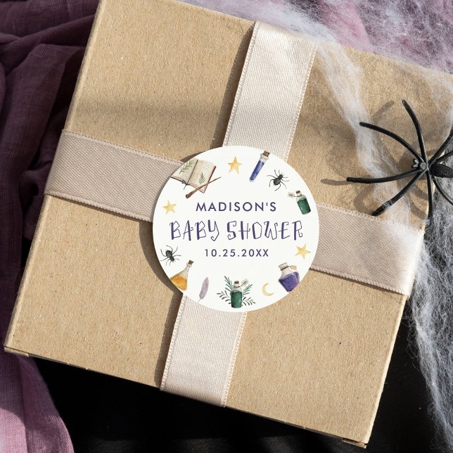 Sticker Rond Potions magiques Whimsical Baby shower Halloween (Créateur téléchargé)