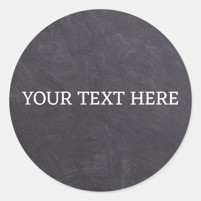 Sticker Rond Pots de Épices Tableau Noir Classique Rond Cercle (Devant)