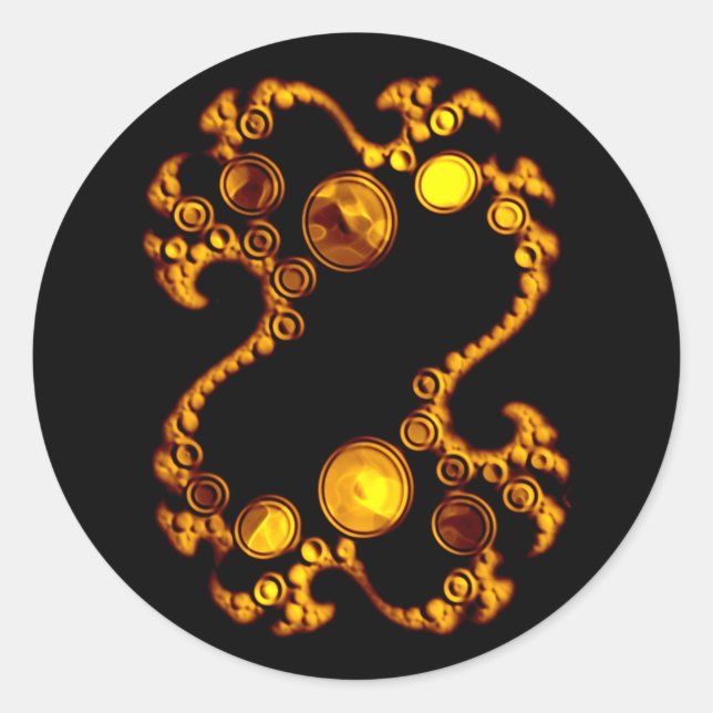 Sticker Rond Pots jaunes (Devant)