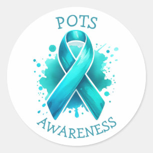 Sticker Rond POTS Syndrome de tachycardie orthostatique postura