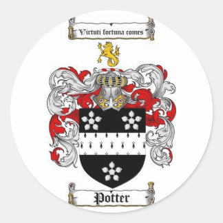 Sticker Rond Potter Family Crest