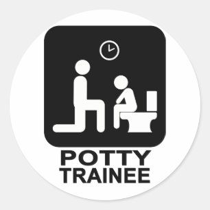 Sticker Rond Potty Stckers