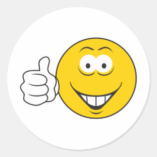 Sticker Rond Pouce vers le haut
