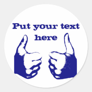 Sticker Rond Pouce vers le haut