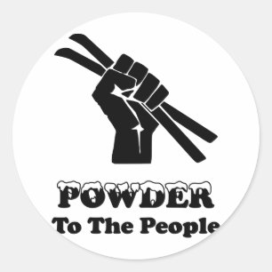 Sticker Rond Poudre aux personnes