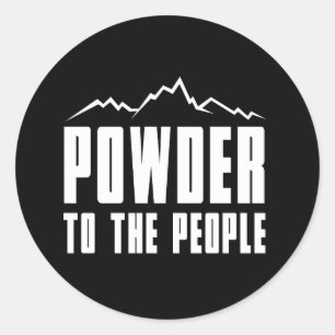 Sticker Rond Poudre aux personnes