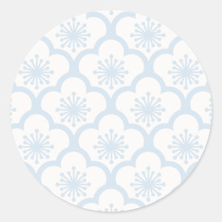 Sticker Rond Poudre de Sakura Bleu Douce - Neutre