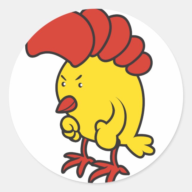 Sticker Rond poulet (Devant)