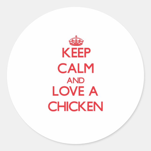 Sticker Rond Poulet (Devant)