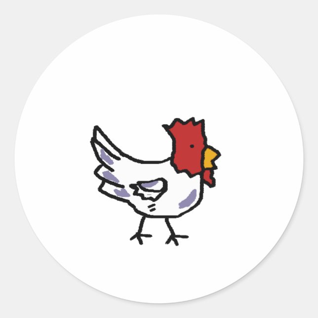 Sticker Rond poulet (Devant)
