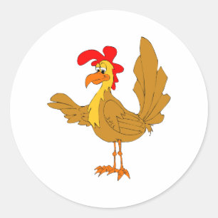Sticker Rond Poulet ChiChi