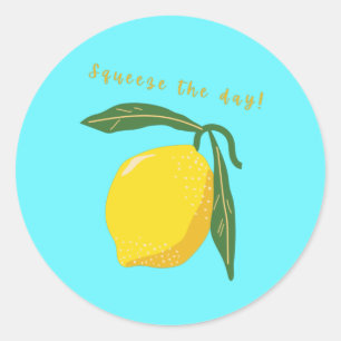 Sticker Rond Poulet de citron du jour