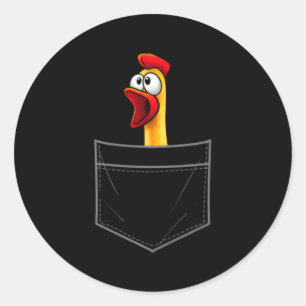 Sticker Rond Poulet En Caoutchouc Pour Le Poulet Animal