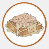 Poulet et gaufres Pennsylvanie Dutch Amish Food